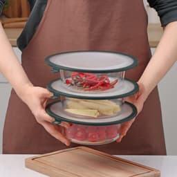 Вакуумная крышка для посуды Доляна, d=22.5 см, зелёная