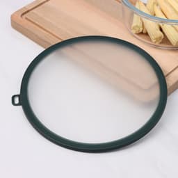 Вакуумная крышка для посуды Доляна, d=22.5 см, зелёная