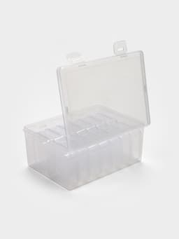 Органайзер для украшений QF, антиокислительный на 14 ячеек, 16.5×12×6 см, прозрачный