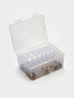 Органайзер для украшений QF, антиокислительный на 14 ячеек, 16.5×12×6 см, прозрачный