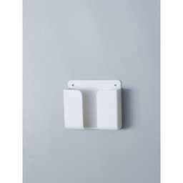 Держатель для телефона, настенный, самоклеящийся, 10×8.7×2.8 см, белый