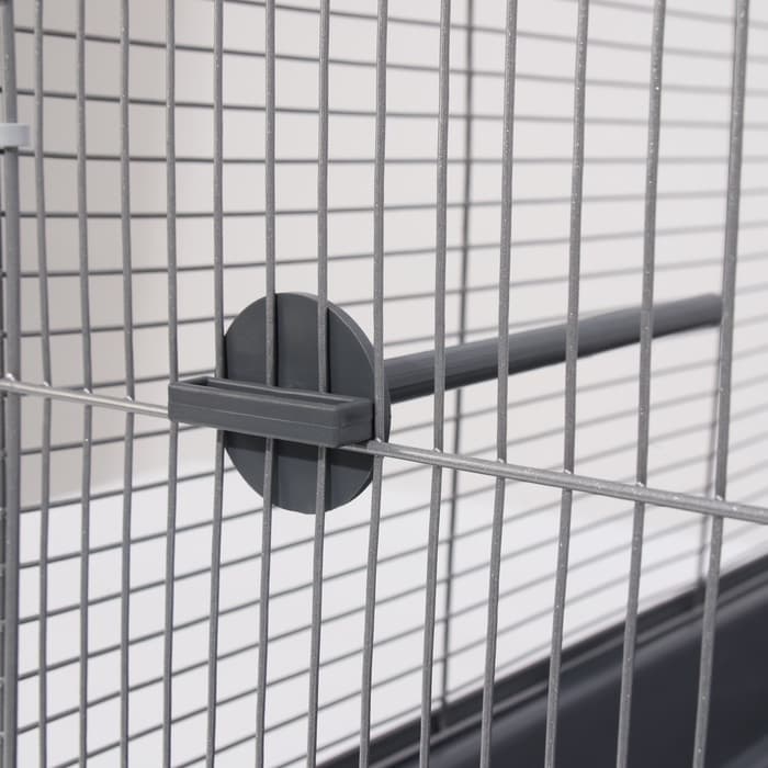 Клетка для птиц «Пижон» №104-Б, разборная, 58×40×88 см, 2 секции, серая