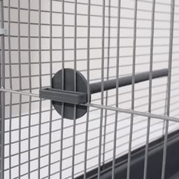 Клетка для птиц «Пижон» №104-Б, разборная, 58×40×88 см, 2 секции, серая