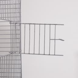 Клетка для птиц «Пижон» №104-Б, разборная, 58×40×88 см, 2 секции, серая