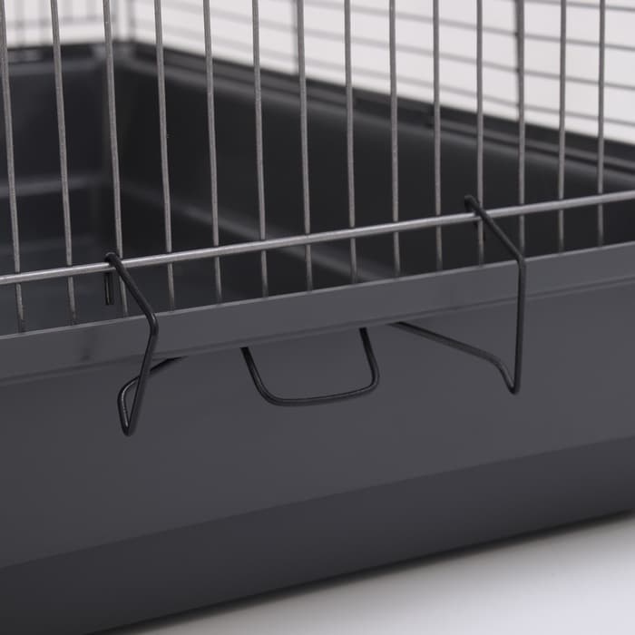 Клетка для птиц «Пижон» №104-Б, разборная, 58×40×88 см, 2 секции, серая