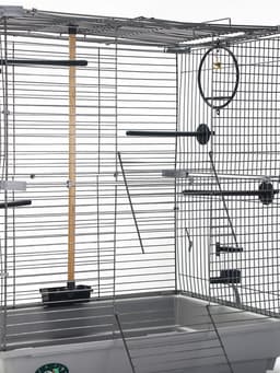 Клетка для птиц «Пижон» №104-Б, разборная, 58×40×88 см, 2 секции, серая