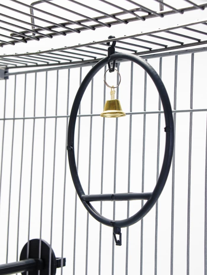 Клетка для птиц «Пижон» №104-Б, разборная, 58×40×88 см, 2 секции, серая