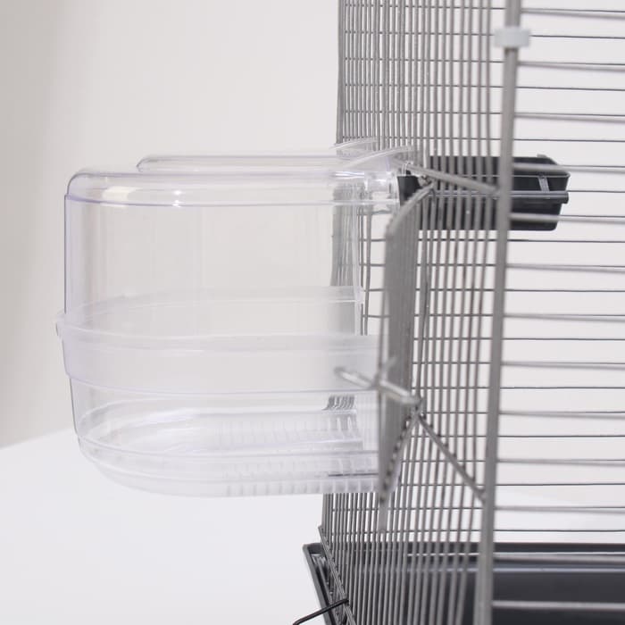 Клетка для птиц «Пижон» №104-Б, разборная, 58×40×88 см, 2 секции, серая