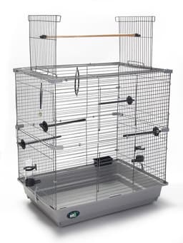 Клетка для птиц «Пижон» №104-Б, разборная, 58×40×88 см, 2 секции, серая