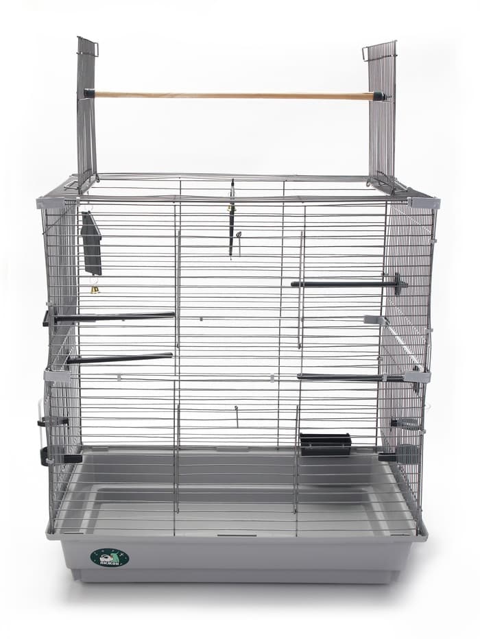Клетка для птиц «Пижон» №104-Б, разборная, 58×40×88 см, 2 секции, серая