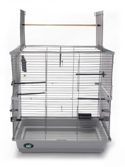 Клетка для птиц «Пижон» №104-Б, разборная, 58×40×88 см, 2 секции, серая