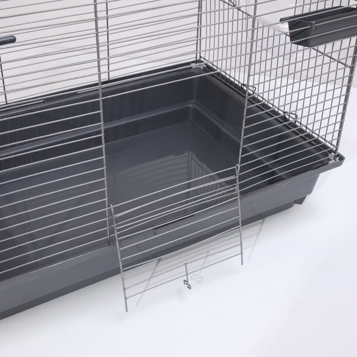 Клетка для птиц «Пижон» №104-Б, разборная, 58×40×88 см, 2 секции, серая