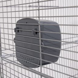 Клетка для птиц «Пижон» №104-Б, разборная, 58×40×88 см, 2 секции, серая