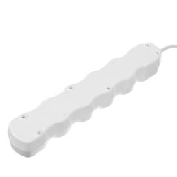 Удлинитель Luazon Lighting ECO, 5 розеток, 5 м, 10 А, 2200 Вт, ПВС 3×0.75 мм2, с заземлением, белый