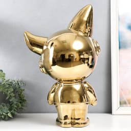 Фигурка керамика «Космонавт - лис», золото, 20×30×49 см