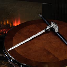 Сувенирная трость с клинком 31 см, длина 86 см, набалдашник: голова дракона