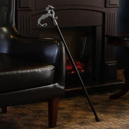 Сувенирная трость с клинком 31 см, длина 86 см, набалдашник: дракон