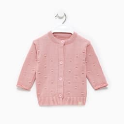 Кардиган вязаный «Крошка Я», рост 68-74 см, розовый