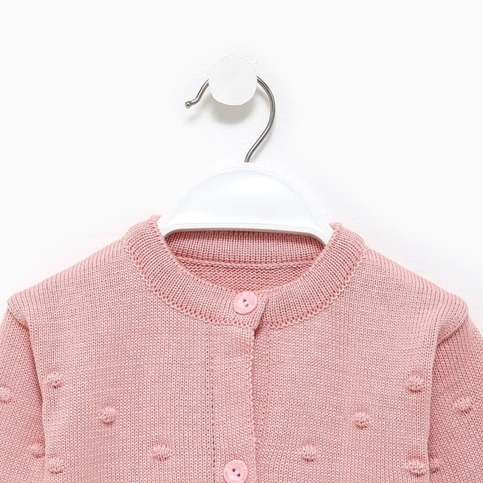 Кардиган вязаный «Крошка Я», рост 68-74 см, розовый