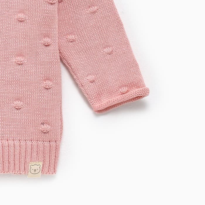 Кардиган вязаный «Крошка Я», рост 68-74 см, розовый