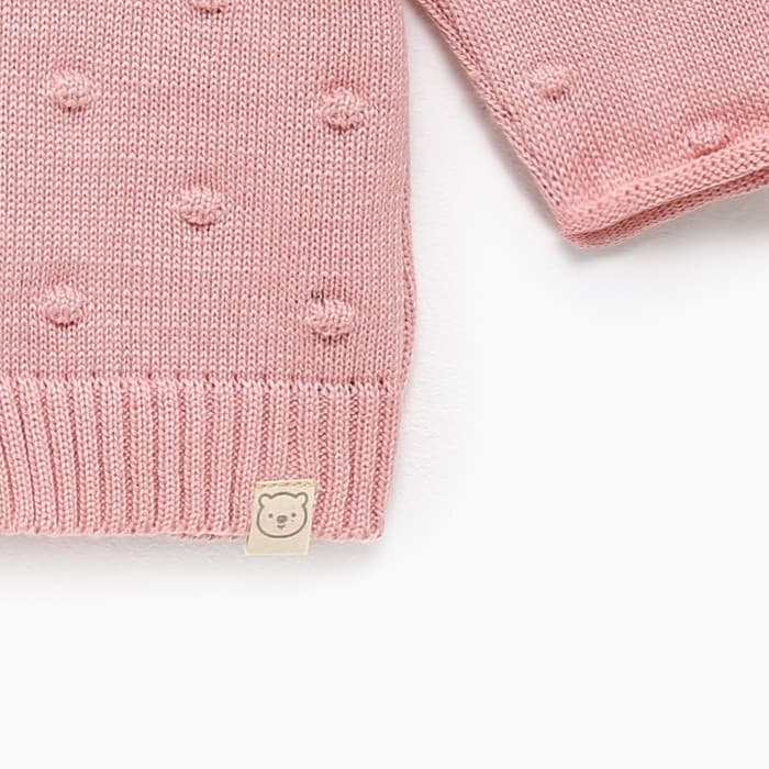 Кардиган вязаный «Крошка Я», рост 68-74 см, розовый