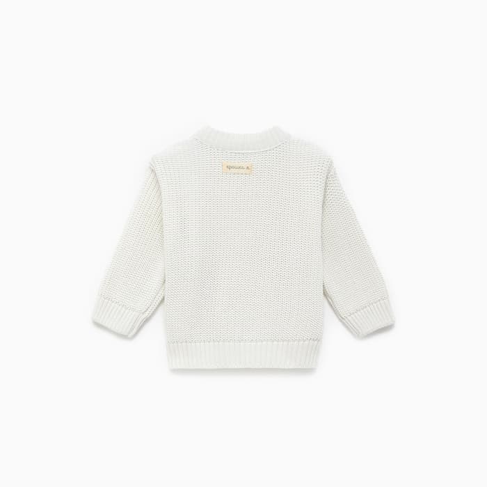 Джемпер вязаный Крошка Я, рост 80-86 см, цвет молочный