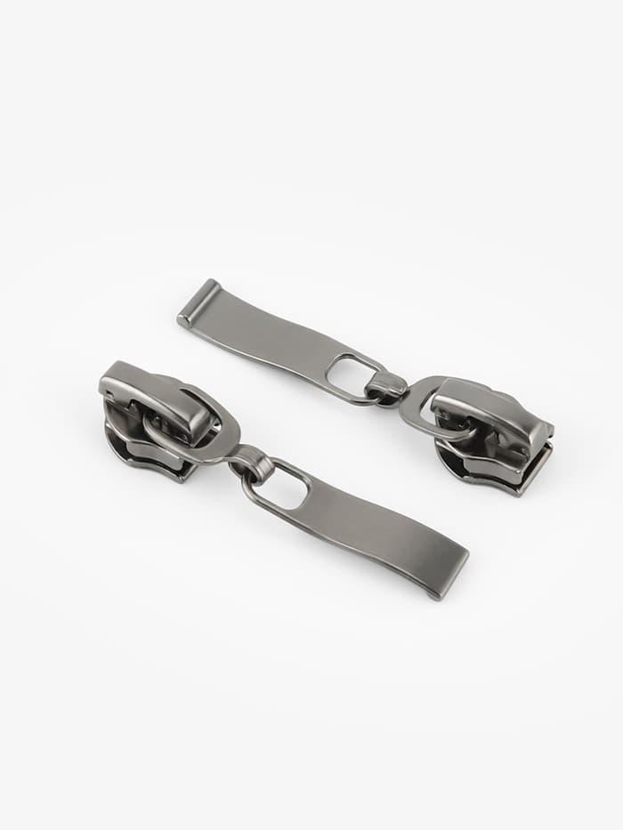 Бегунок автоматический для молнии «Спираль», №7, 10 шт., цвет чёрный никель