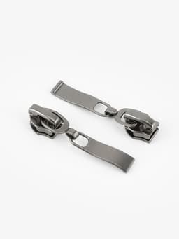 Бегунок автоматический для молнии «Спираль», №7, 10 шт., цвет чёрный никель