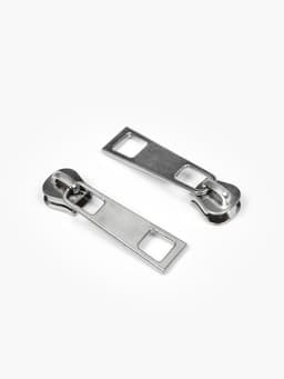 Бегунок галантерейный для молнии «Трактор», №5, 10 шт., цвет никель