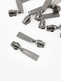 Бегунок для металлической молнии, №5, 10 шт., цвет чёрный никель