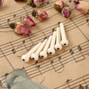 Фиксаторы струн Music life, 6 штук, 32×8 мм, белые