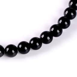 Бусины из натурального камня «Чёрный агат» набор 36 шт., размер 1 шт. — 10 мм