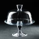 Блюдо Paşabahçe Patisserie, с крышкой, на ножке, стекло, прозрачное