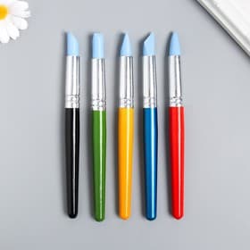 Набор инструментов для придания формы «Краски», 5 шт., h=17.5 и 18 см, дерево, металл, резина