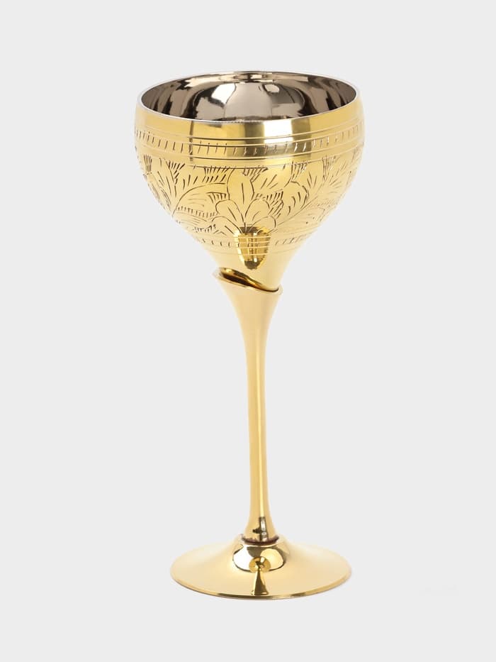 Бокал для вина, 20×9×9 ± 1 см, латунь