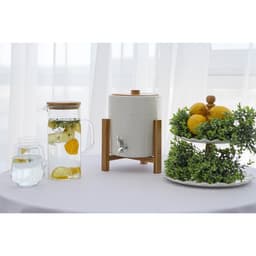 Этажерка для фруктов и десертов BellaTenero, 2 яруса, d=20/25 см, фарфор, белая