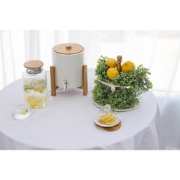 Этажерка для фруктов и десертов BellaTenero, 2 яруса, d=20/25 см, фарфор, белая