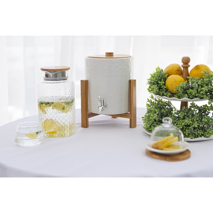 Этажерка для фруктов и десертов BellaTenero, 2 яруса, d=20/25 см, фарфор, белая