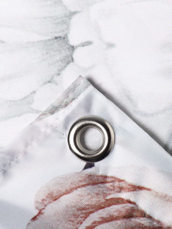 Штора для ванной «Этель. Пионы», 145×180 см, полиэстер