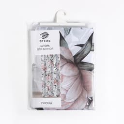 Штора для ванной «Этель. Пионы», 145×180 см, полиэстер
