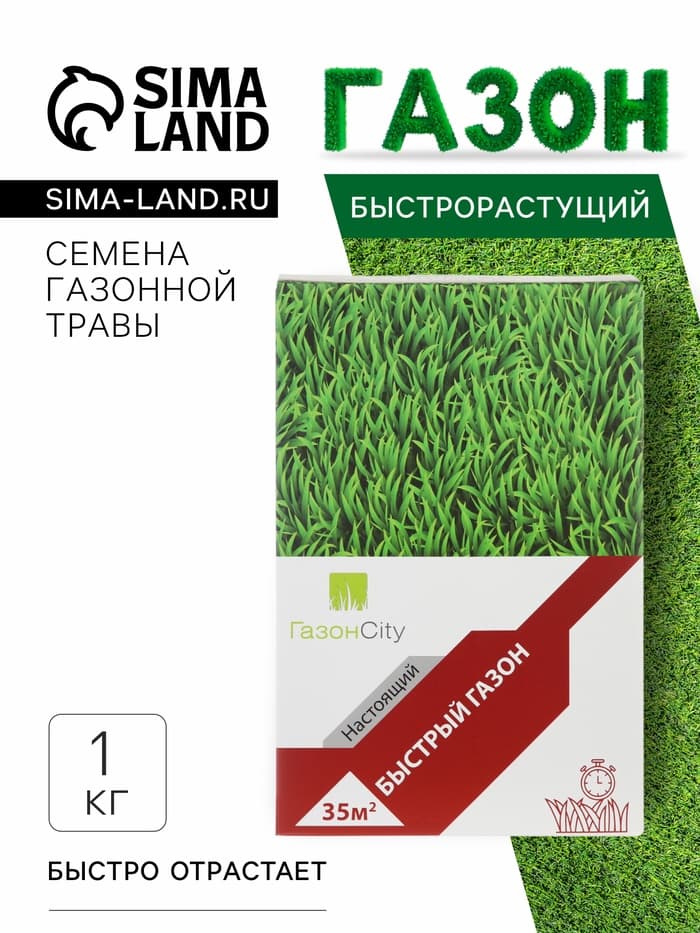 Семена газонной травы БЫСТРЫЙ, 1  кг   2277556