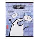 Тетрадь предметная 48 листов в клетку Школьные мемасики "Английский язык", обложка мелованный картон, тиснение холст, блок офсет