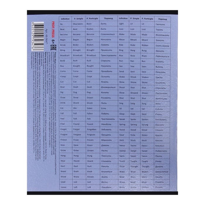 Тетрадь предметная 48 листов в клетку Школьные мемасики "Английский язык", обложка мелованный картон, тиснение холст, блок офсет