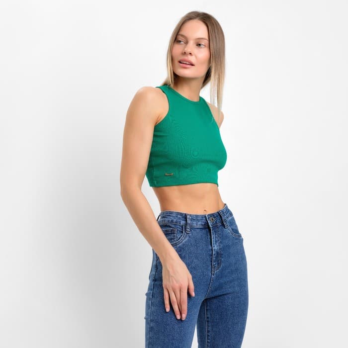 Топ женский Little Secret, цвет тёмно-зелёный, размер 44 (M)