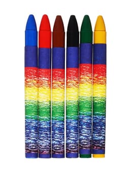 Мелки восковые, 6 цветов, «Луч», круглые