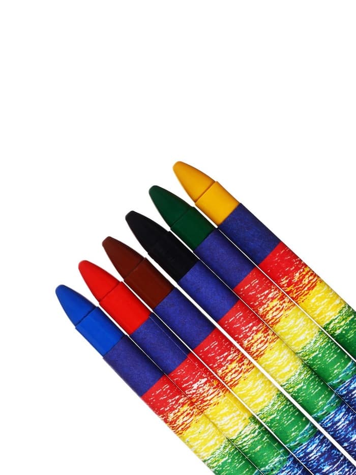 Мелки восковые, 6 цветов, «Луч», круглые