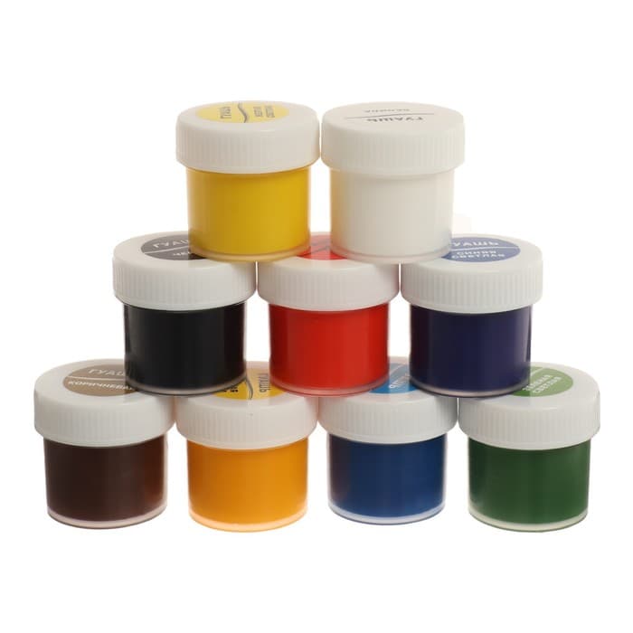 Гуашь 9 цветов × 20 мл «Классика»