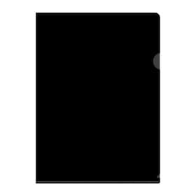 Папка уголок А4 180 мкм, Calligrata DeLuxe, черный, непрозрачный, с тиснением