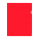 Папка уголок А4 180 мкм, Calligrata DeLuxe, красный, непрозрачный, с тиснением