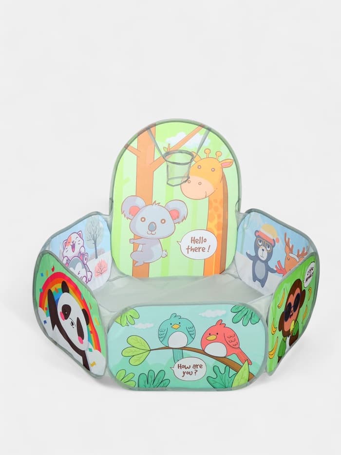 Палатка детская игровая - сухой бассейн для шариков «Животный мир» без шариков, 120×75×60 см